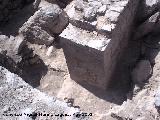 Castillo Nuevo de Santa Catalina. Marcas de cantero. Muro en el que se encuentran 2 estrellas mudjares