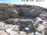 Oppidum Puente Tablas. Santuario. Cella de la segunda terraza