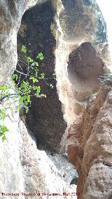 Oratorio visigodo de Giribaile. Celdas. Habitculos altos