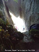 Cueva del Puerto de la Senda. Salida