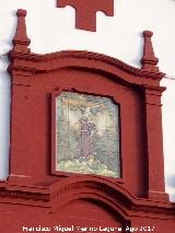 Ermita de San Francisco. Disparos de la Guerra Civil tambin a ambos lados de la hornacina