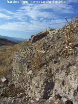 Oppidum Puente Tablas. Muralla. Torren