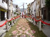 Corpus de Los Villares. Calle y altar