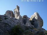 Antiguo aprisco. Formaciones de piedra exteriores del aprisco