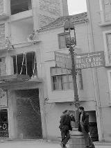 Farola de la Puerta Barrera. Foto antigua