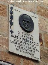 Casa de Andrs Martn Fernndez. Placa