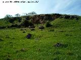 Cerro de la Atalaya. Pared rocosa de la zona alta