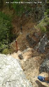 Sendero Ro Caamares. Escaleras