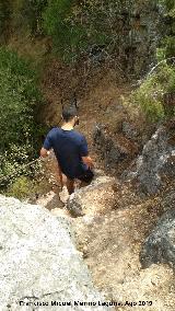 Sendero Ro Caamares. Escaleras