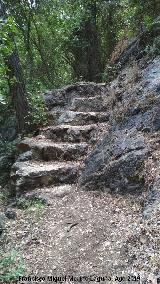 Sendero Ro Caamares. Escaleras