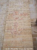 Catedral de Jan. Vtores. Vtores a la izquierda de la fachada