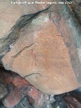 Pinturas rupestres de la Graja de Miranda I. Barras de la izquierda