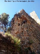 Muralla de Jan. Torren Norte II. Terminacin del lienzo norte I con el torren norte II