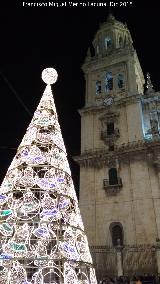 Catedral de Jan. Torre del Reloj. Iluminacin navidea