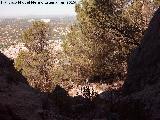 Pinturas rupestres del Pecho de la Fuente V. Vistas desde la cueva