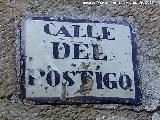 Calle Don Antonio Medina. Placa antigua