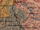 Estacin de Huesa. Mapa 1901