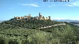 Iglesia de San Bartolom. Vistas de La Mota desde los restos de la iglesia