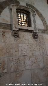 Baslica de San Ildefonso. Casa de la Virgen. Ventana de la Capilla de la Virgen 1680