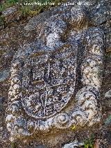 Castillo de Almonaster la Real. Escudo de la puerta