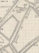 Calle Pastores. Plano topogrfico de 1894