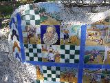 Paseo de los Adoquines. Azulejos del Quijote