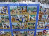 Paseo de los Adoquines. Azulejos del Quijote