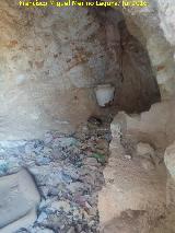 Casas Cueva del Cerro de San Marcos. Interior con pesebre