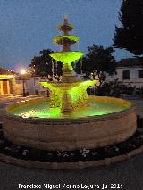 Fuente Nueva de la Plaza de Espaa. Iluminada