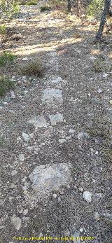 Camino del Poyo de las Palomas. Restos del camino antiguo
