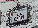 Calle Cdiz. Placa