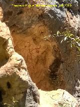 Pinturas rupestres de la Cueva del Sureste del Canjorro. Abrigo con pinturas