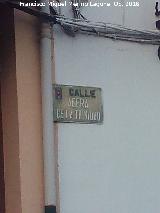 Calle Acera de la Trinidad. Placa