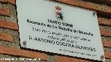 Monumento a la Batalla de Bacula. Placa