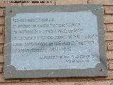 Historia de llora. Placa en el Psito