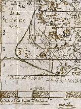 Historia de Higuera de Calatrava. Mapa de 1641