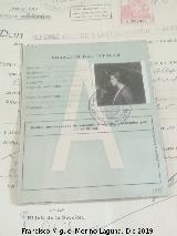 Historia de Jan. Siglo XX. Permiso de conducir de una mujer. Archivo Histrico Provincial