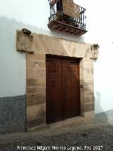 Casa de la Cuesta de la Merced n 3. Portada