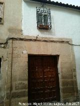 Casa de la Calle Pastores n 6. Portada y reja