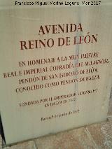 Monumento al Pendn de Baeza. Inscripcin