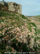 Castillo de Alarcos. Plataforma artificial y Torren Sureste