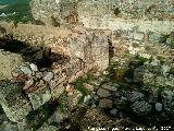 Castillo de Alarcos. Poblado Islmico. Herrera y patio Casa 3