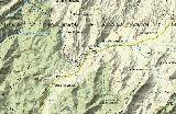 Refugio de Rambla Seca. Mapa