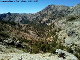 Barranco de Tnez. Vista desde la Morra de los Tres Mojones