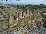 Castillo del Berrueco. Paso de guardia y almenas apuntadas con aspilleras