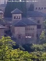 Alhambra. Palacio del Prtico. Desde los Jardines del Generalife