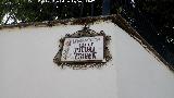 Calle Picual Virgen. Placa