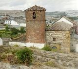 Iglesia de San Milln. Foto coloreada de Jos Ventura. Aos 30 del siglo XX