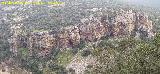 Cerro de las Minas. Paredes rocosas. Desde el Cerro de la Caldera