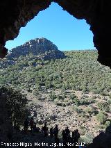 Cerro de la Caldera. Visto desde el Abrigo I de la Morciguilla de la Cepera